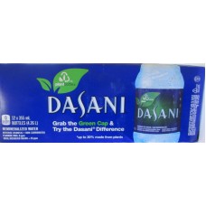 Water - Dasani Remineralized Water - Reverse Osmosis -  Non Carbonated - Plant Bottle - 100% Recyclable Plastic Bottle - 12 x 500 ml
