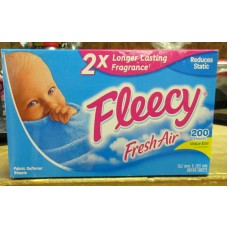 Detergent - Dryer Sheets - Fabric Softner Sheets - Fleecy Brand  / 1 x 200  sheets