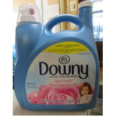 Detergent - Fabric Softner - Liquid Laundry - Ultra Concentrated - Downy Brand - April Fresh Scent / 244 Loads  1 x 4.88 Liter / Mega Size