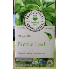 Tea - Herbal Tea - Nettle Leaf - Organic - NON GMO - Naturally  Caffeine Free - Traditional Brand / 1 x 20 Wrapped Tea Bags