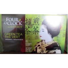 Tea - Green Tea - Organic - Four Oclock  Brand / 1 x 60 Tea Bags