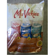 Chips - Miss Vickies Brand - Flavoured Kettle Cooked Potato Chips -  3 Flavour Variety Bag - Original Recipe & Sweet Chili & Sour Cream / 10 x 24 Gram Bags 