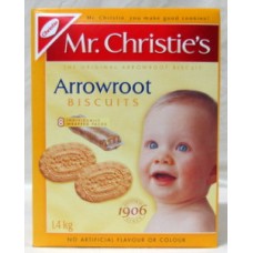 Cookies - Arrowroot Cookie  - Christie's Brand / 1 x 1.4 Kg / 8 Individually Wrapped Packs 