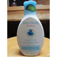 Baby - Shampoo - Live Clean Brand - Tearless Baby Shampoo & Wash - With Certified Organic Botanicals / 1 x 300 ml /""See Details"'