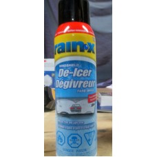 Windshield De-Icer - Rain-X Brand - Melts Ice,Frost And Light Snow - Spray On Can / 1 x 443 Gram Spray Can